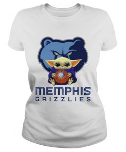 Baby Yoda Hug Memphis Grizzlies  Classic Ladies