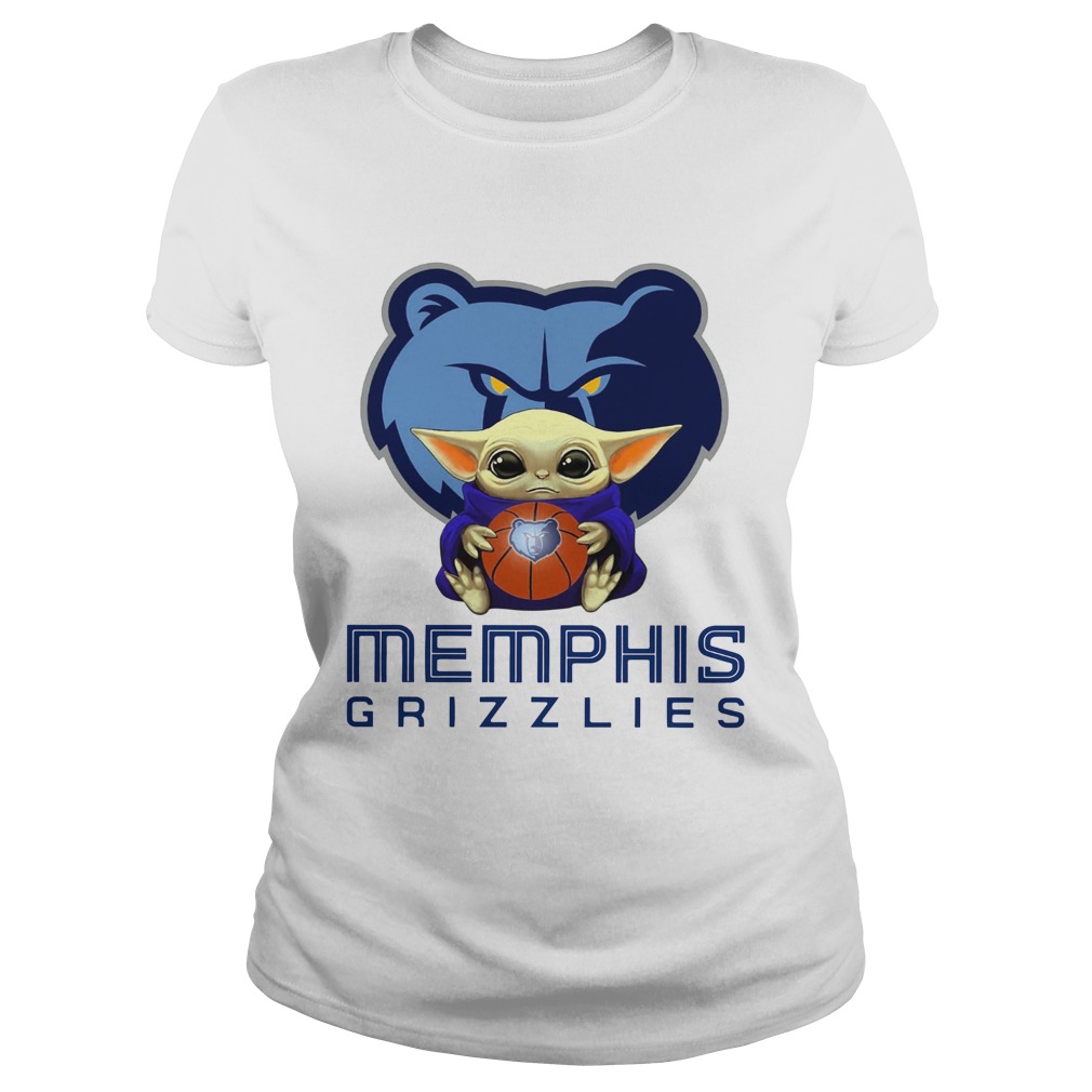 Baby Yoda Hug Memphis Grizzlies Classic Ladies