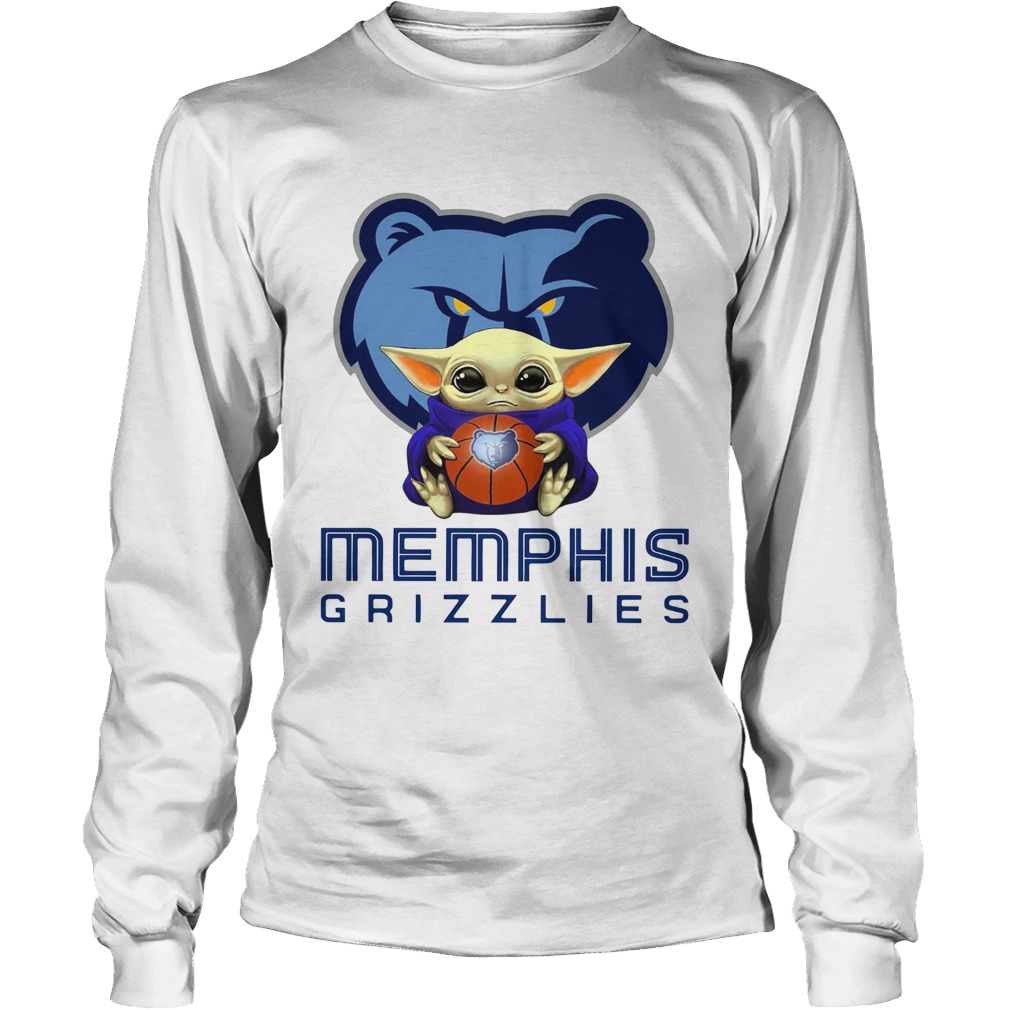 Baby Yoda Hug Memphis Grizzlies LongSleeve