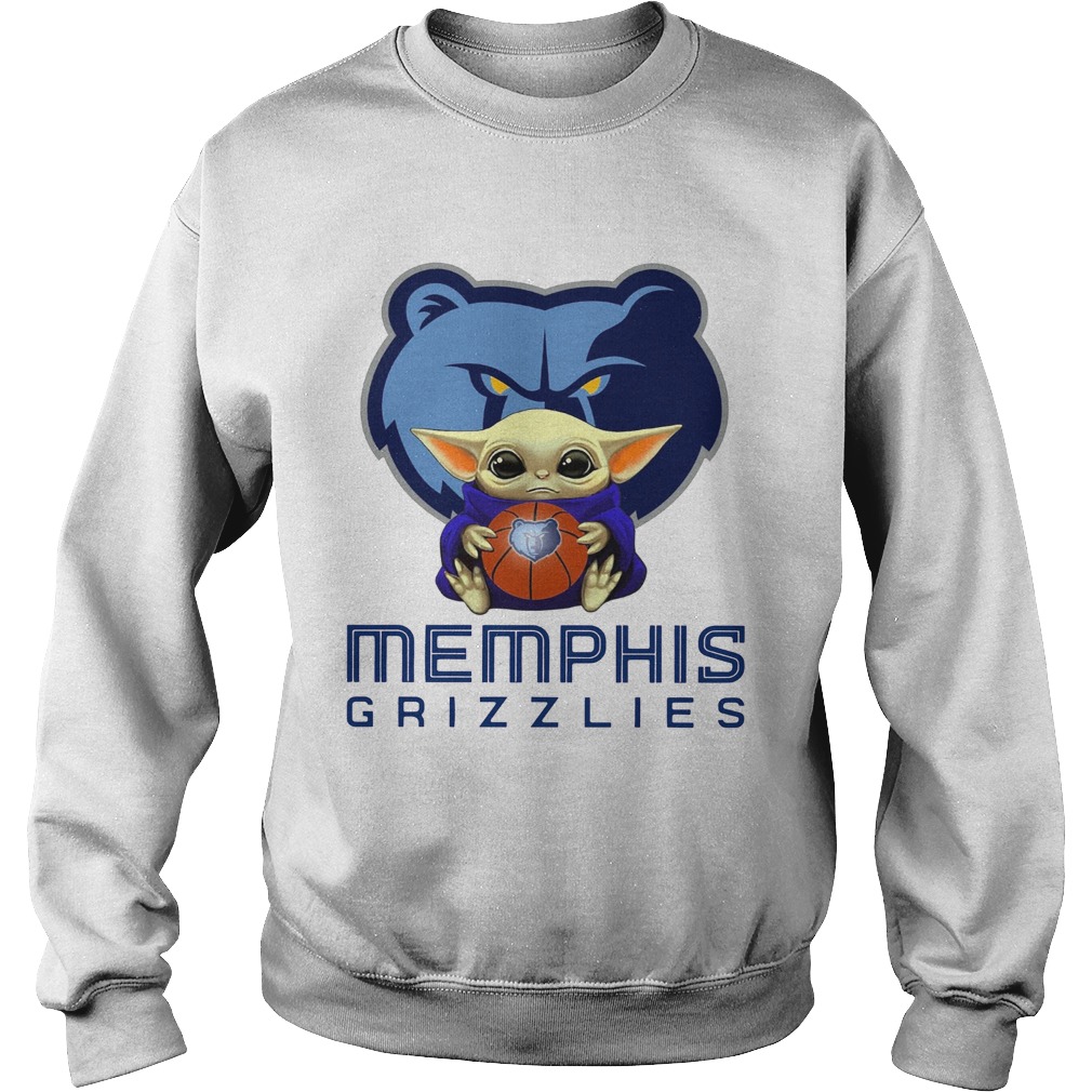 Baby Yoda Hug Memphis Grizzlies Sweatshirt