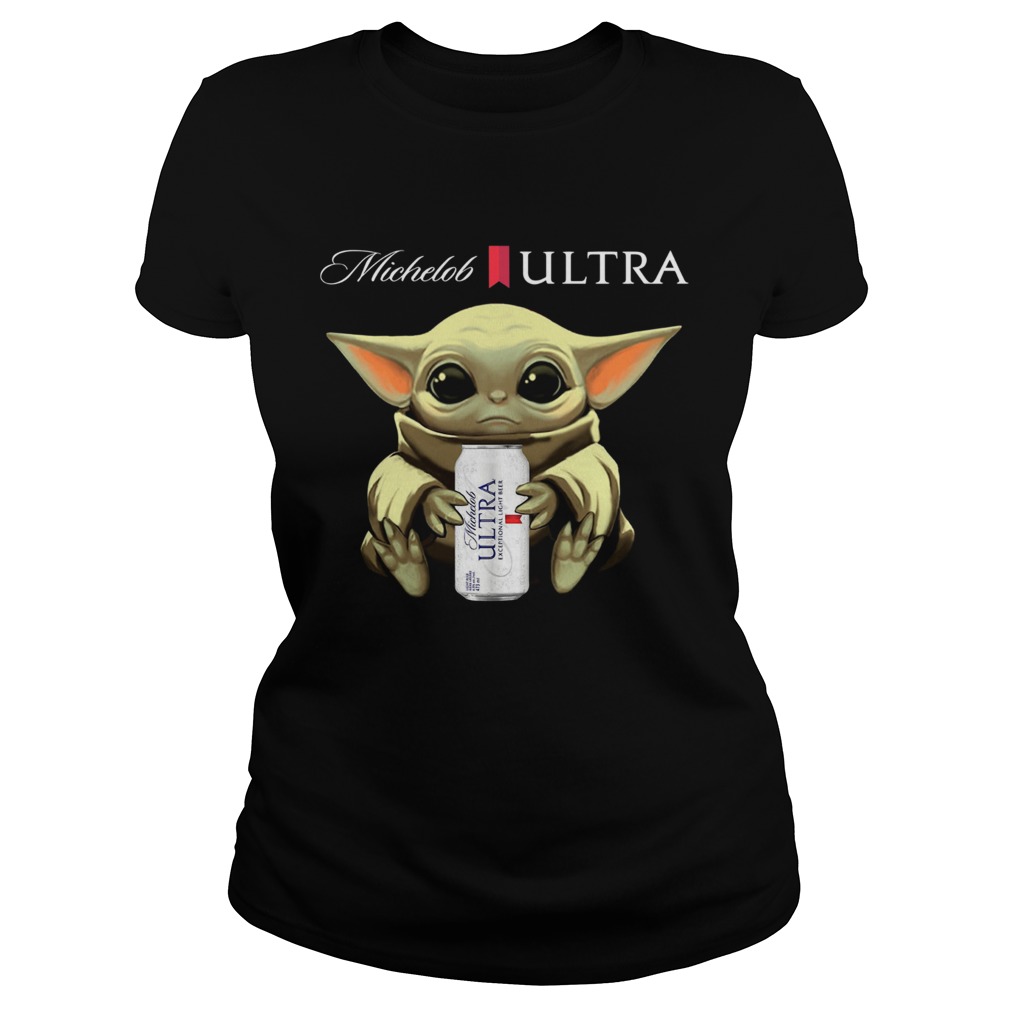 Baby Yoda Hug Michelob Ultra Classic Ladies