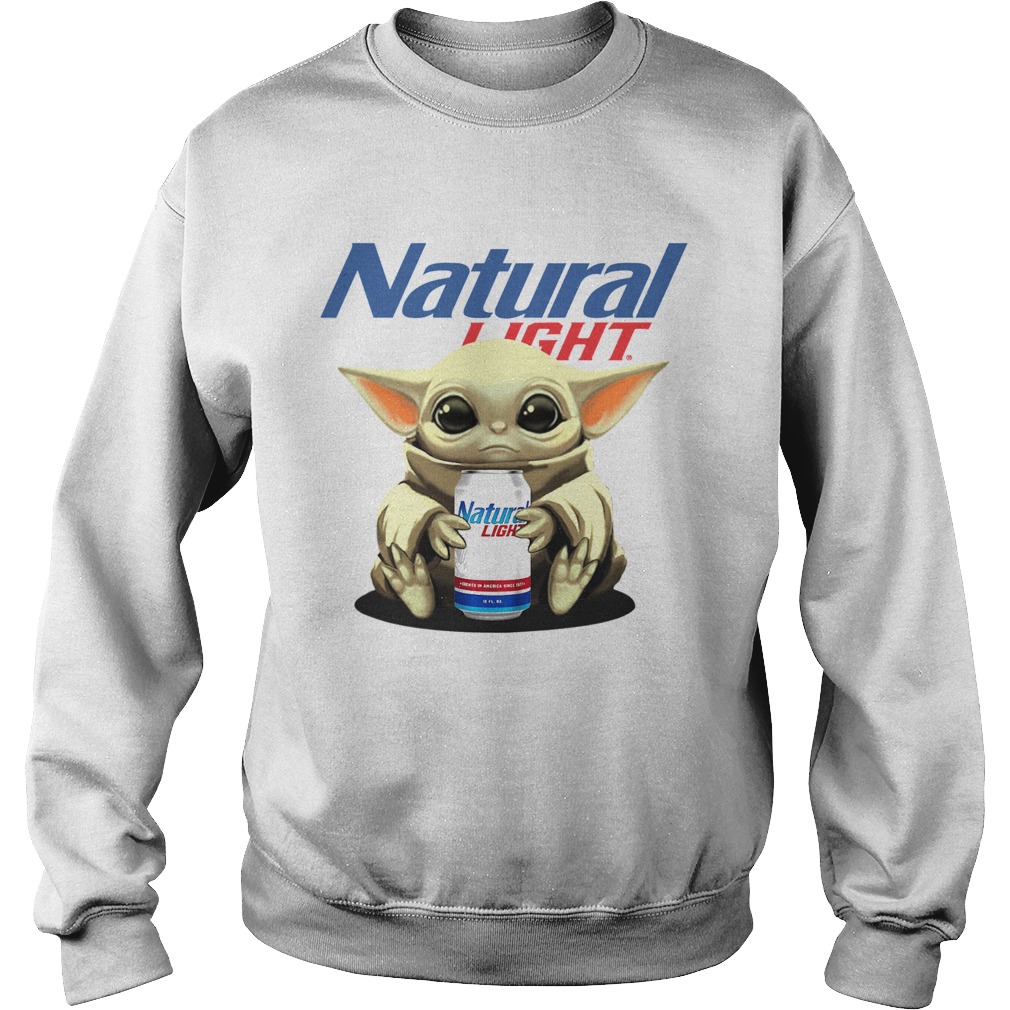 Baby Yoda Hug Natural Light Sweatshirt