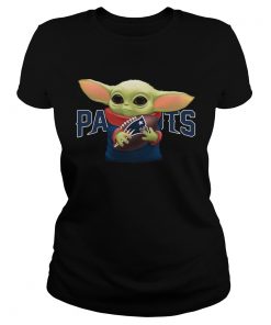 Baby Yoda Hug New England Patriots  Classic Ladies