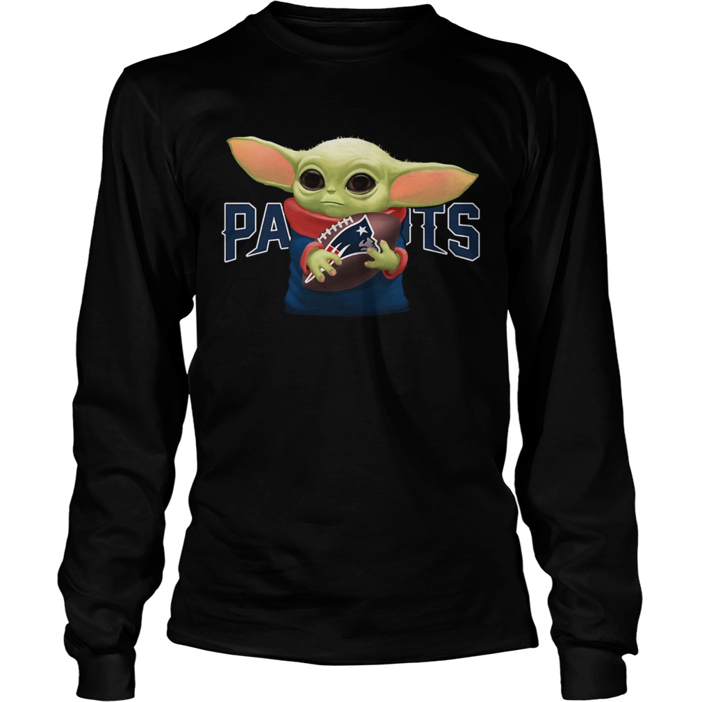 Baby Yoda Hug New England Patriots LongSleeve