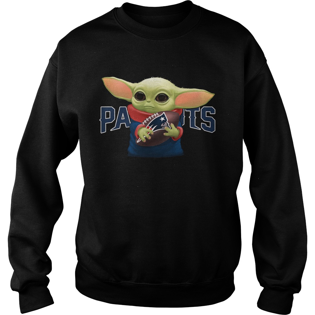 Baby Yoda Hug New England Patriots Sweatshirt