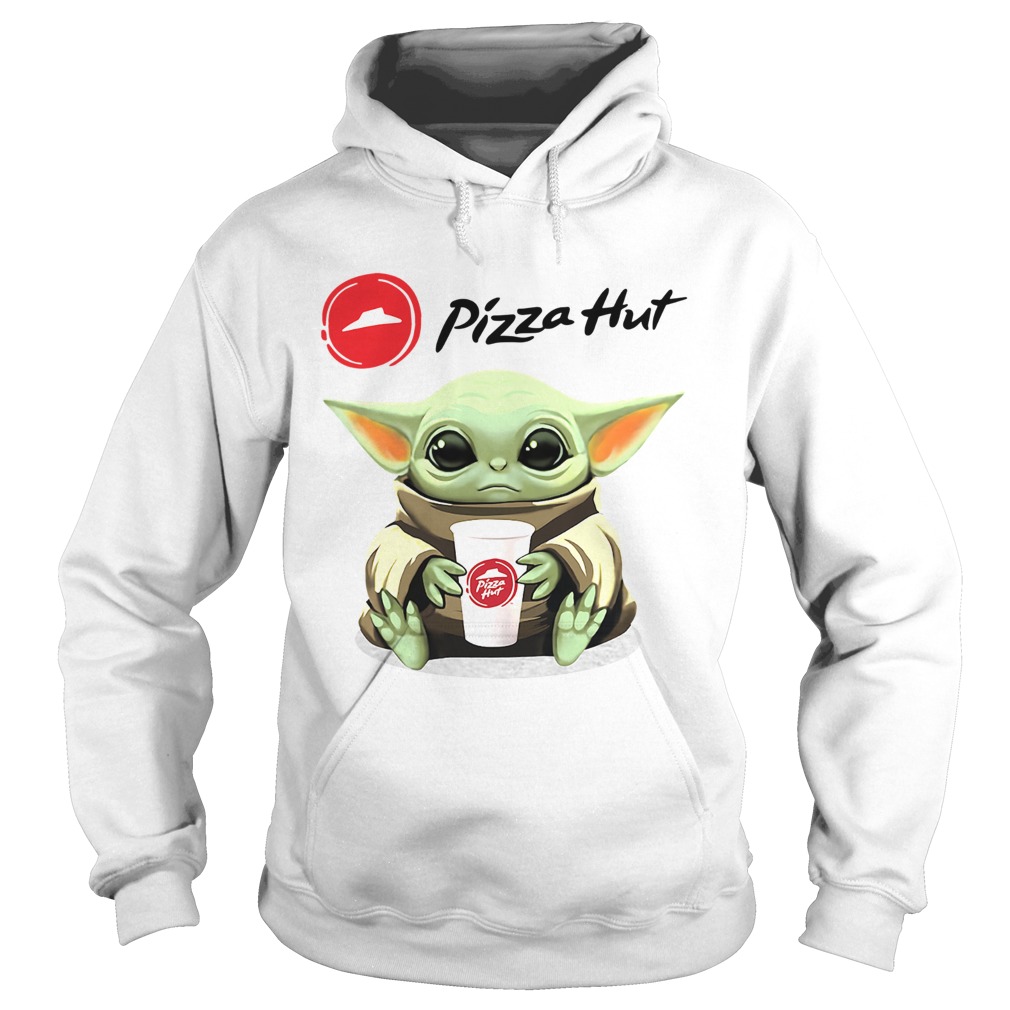 Baby Yoda Hug Pizza Hut Hoodie