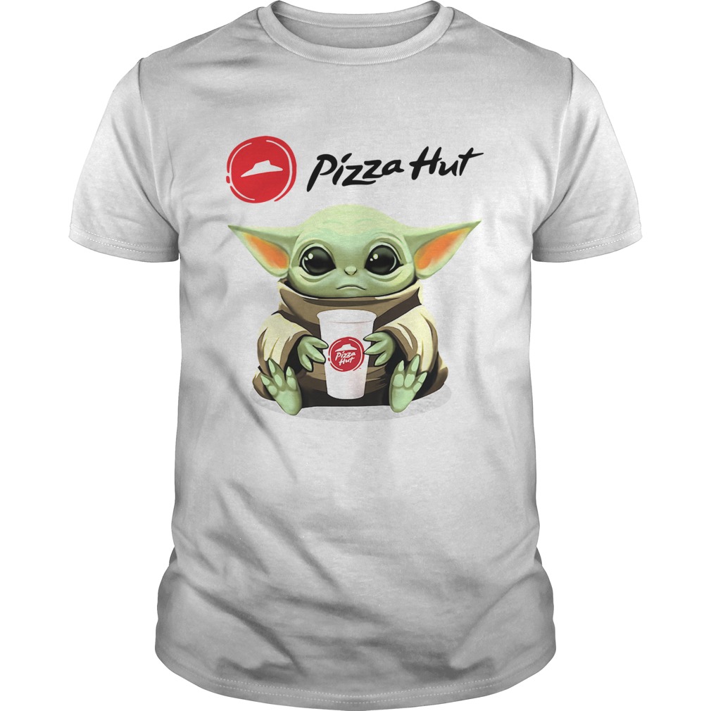 Baby Yoda Hug Pizza Hut shirt