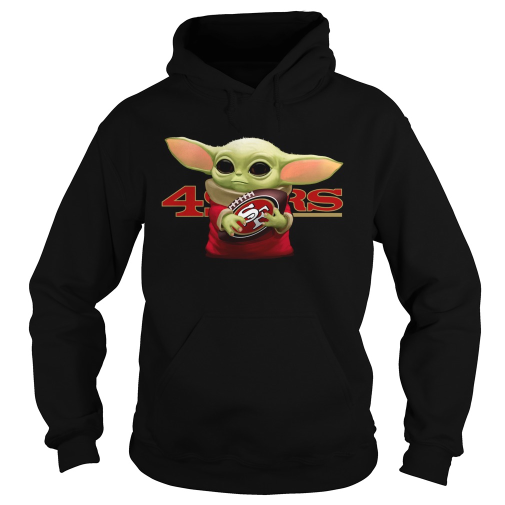 Baby Yoda Hug San Francisco 49ers Hoodie