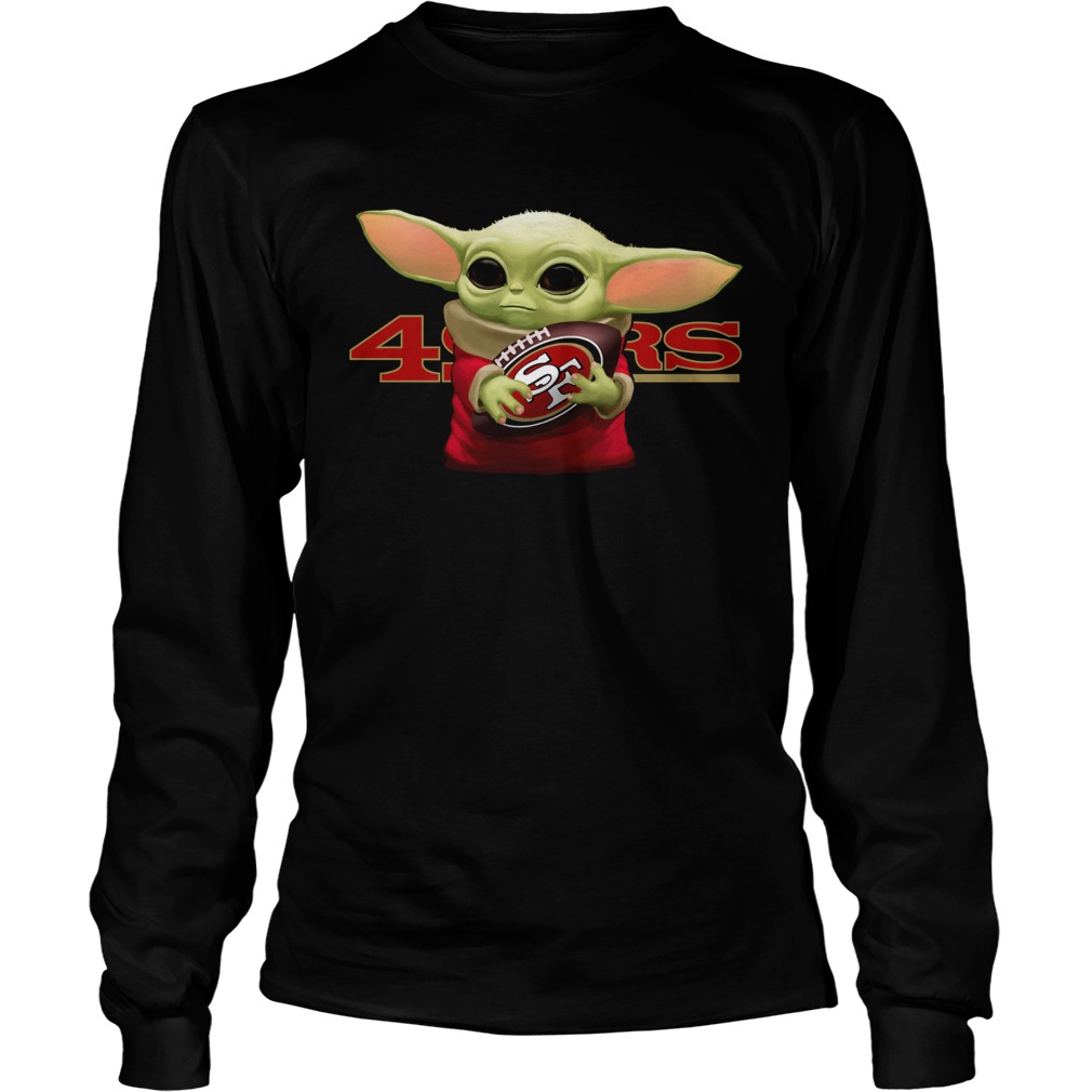 Baby Yoda Hug San Francisco 49ers LongSleeve