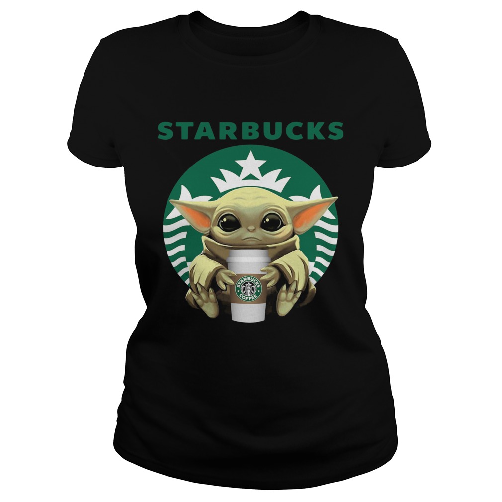 Baby Yoda Hug Starbucks Classic Ladies