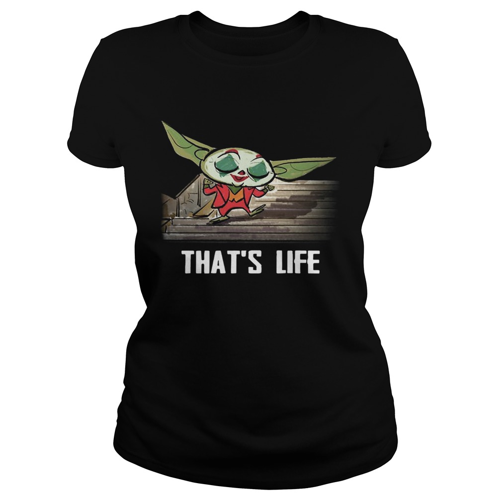 Baby Yoda Joker Dancing Thats Life Classic Ladies