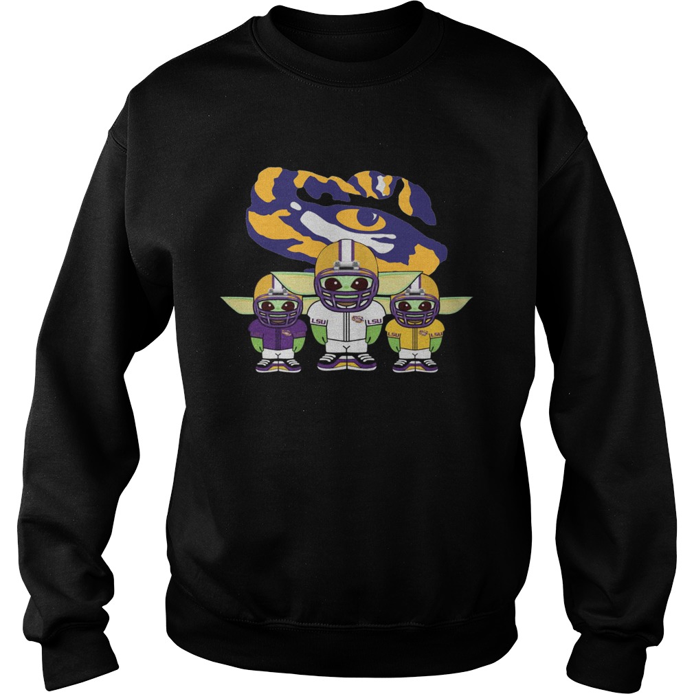 Baby Yoda LSU Tigers Sweatshirt