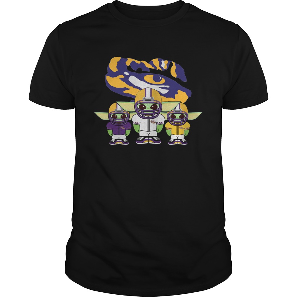 Baby Yoda LSU Tigers shirt