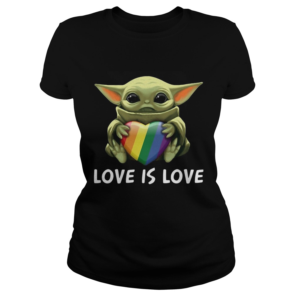 Baby Yoda Love Is Love Classic Ladies