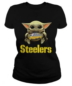 Baby Yoda Pittsburgh Steelers  Classic Ladies