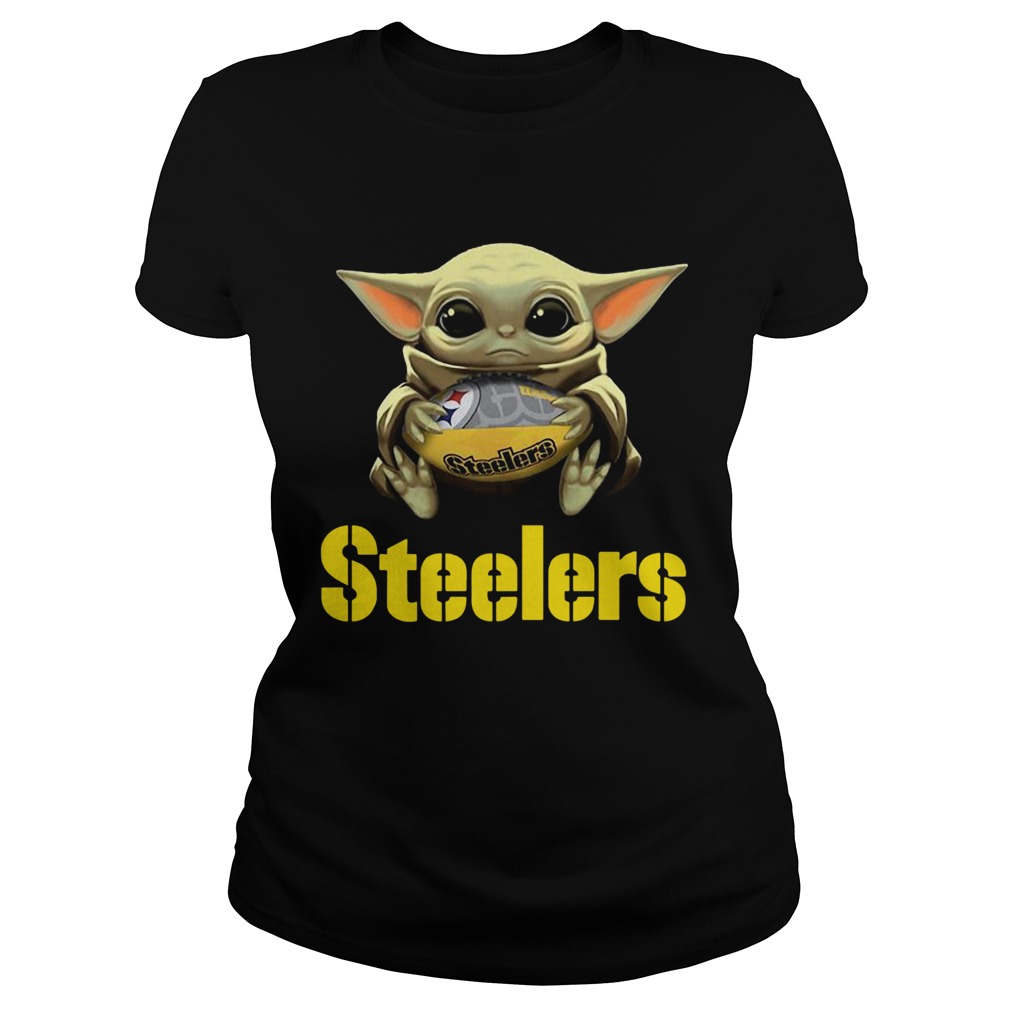 Baby Yoda Pittsburgh Steelers Classic Ladies