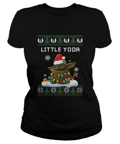 Baby Yoda Santa Little Yoda Ugly Christmas  Classic Ladies