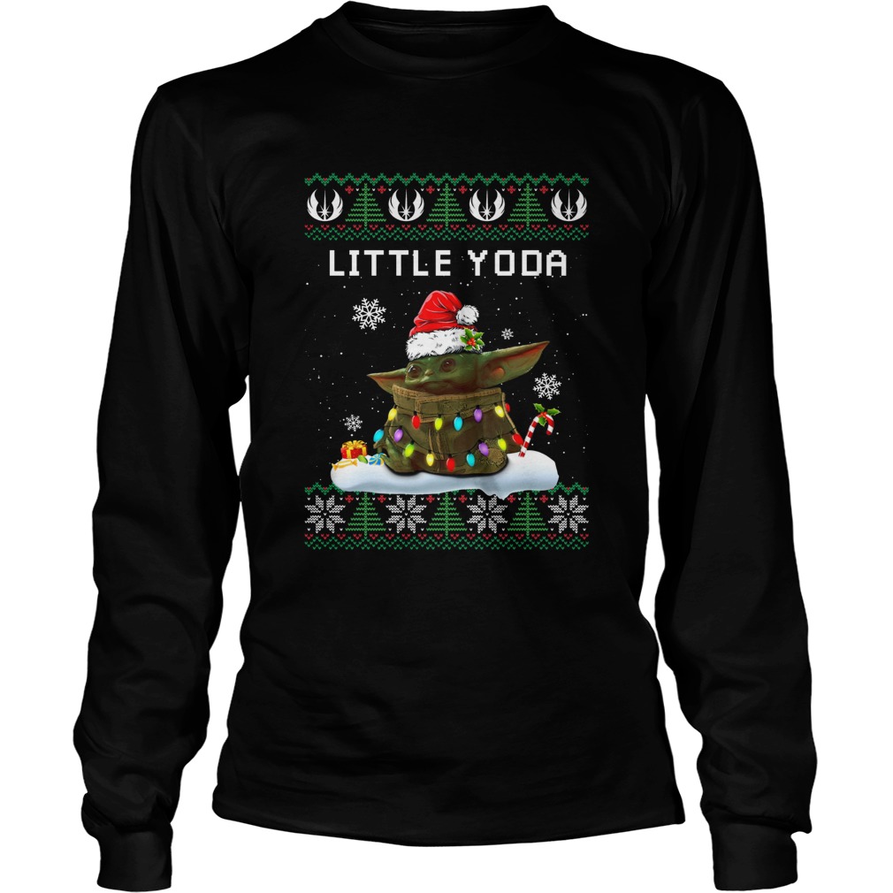 Baby Yoda Santa Little Yoda Ugly Christmas LongSleeve