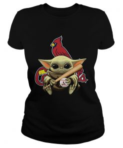 Baby Yoda St Louis Cardinals  Classic Ladies