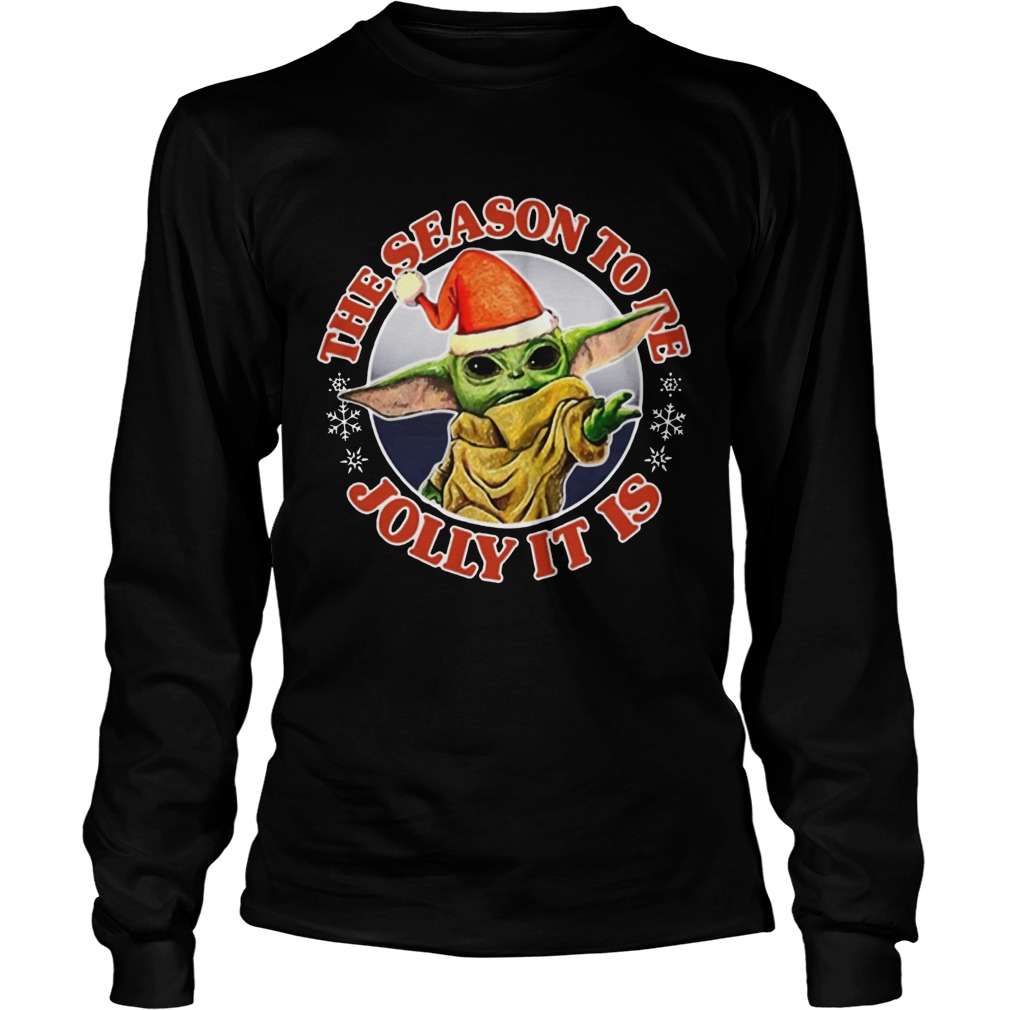 Baby Yoda Tis The Season Christmas LongSleeve