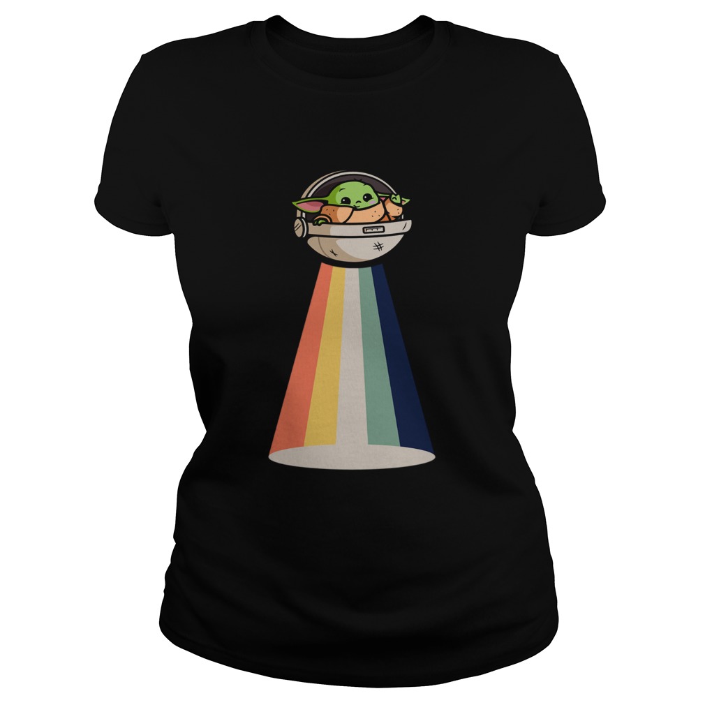 Baby Yoda UFO vintage Classic Ladies