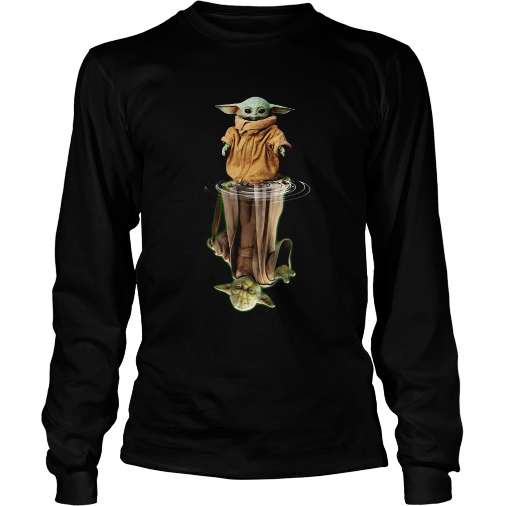 Baby Yoda and Master Yoda water reflection LongSleeve