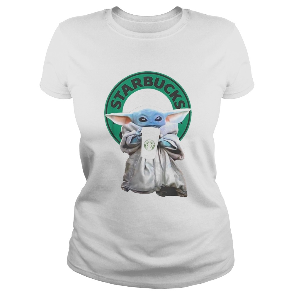 Baby Yoda drinking Starbucks Star Wars Classic Ladies