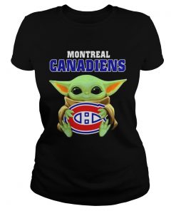 Baby Yoda hug ball Montreal Canadiens  Classic Ladies