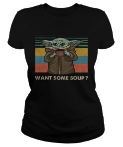 Baby Yoda want some soup vintage  Classic Ladies