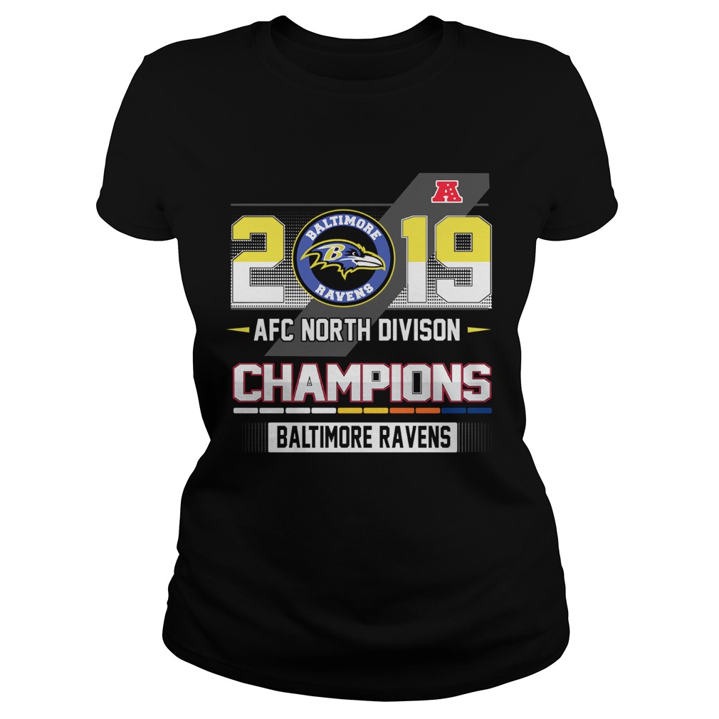 Baltimore Ravens 2019 AFC North Divison Champions Classic Ladies