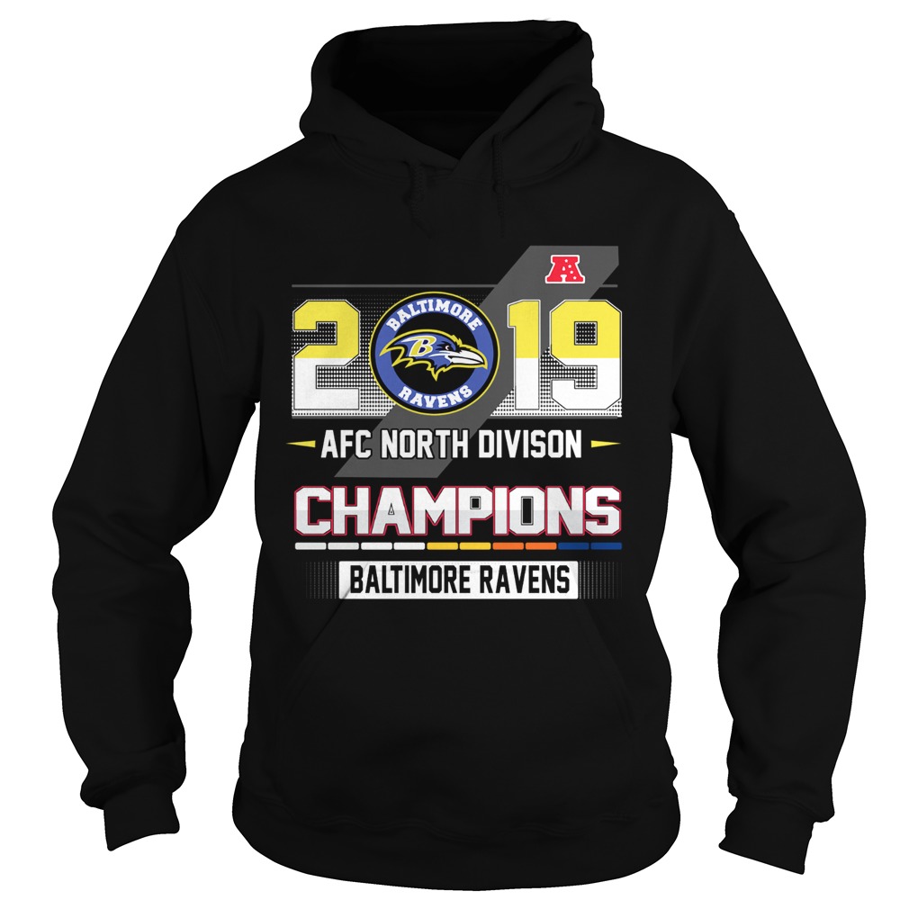 Baltimore Ravens 2019 AFC North Divison Champions Hoodie