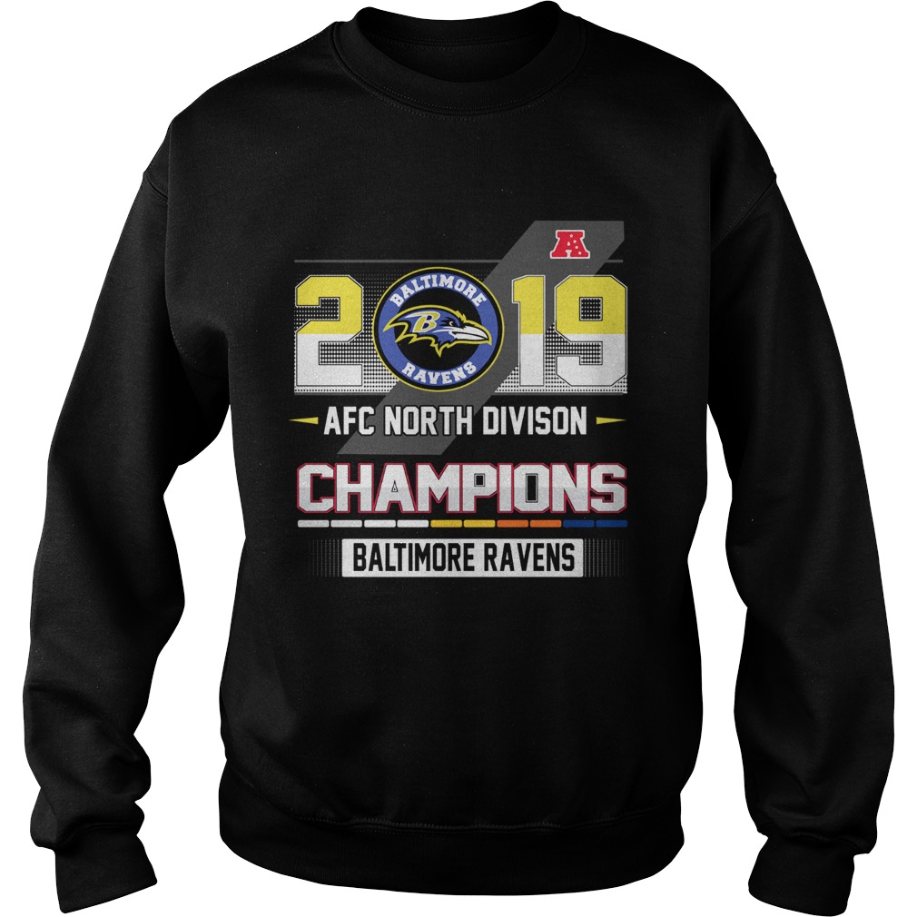 Baltimore Ravens 2019 AFC North Divison Champions Sweatshirt