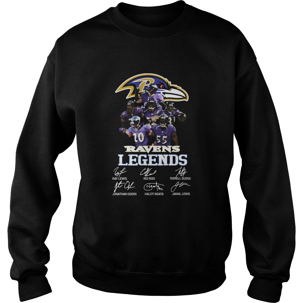 Baltimore Ravens AFC North Division Champions Signatures 2019 Sweatshirt