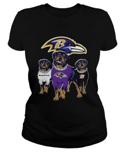 Baltimore Ravens Dachshund Dogs  Classic Ladies