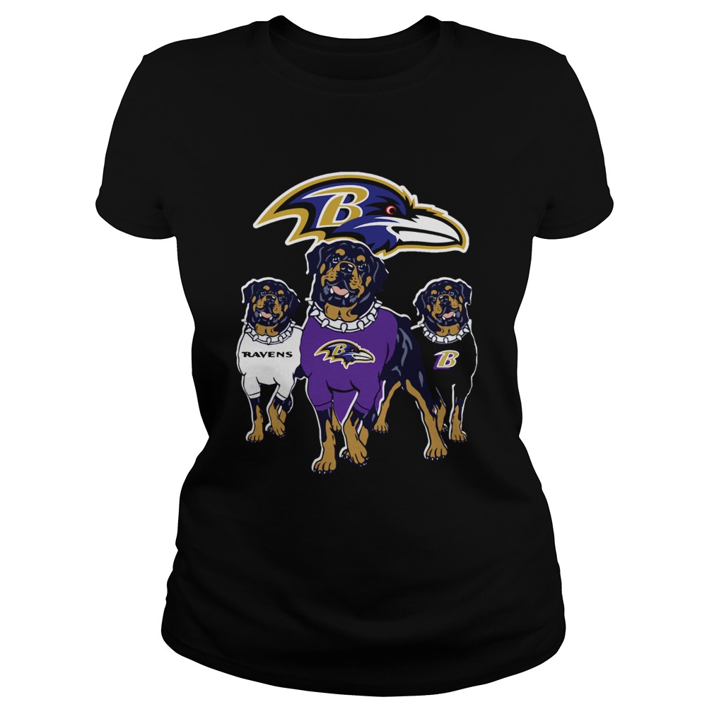 Baltimore Ravens Dachshund Dogs Classic Ladies