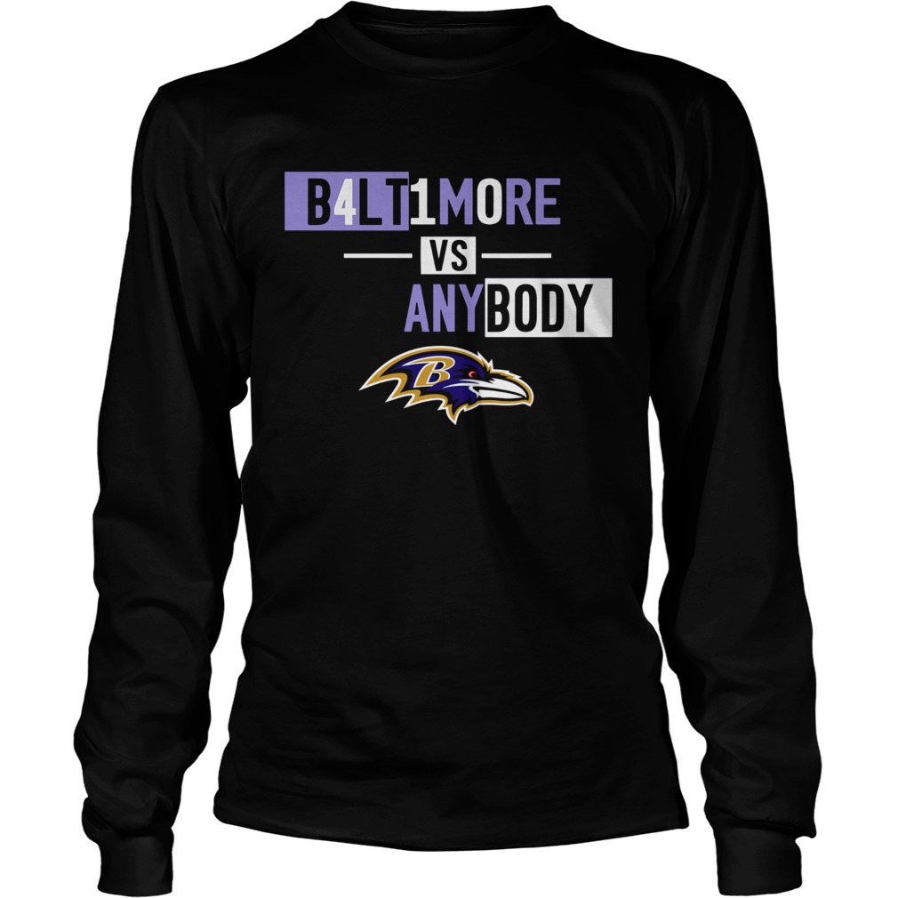 Baltimore Ravens b4lt1m0re vs any body LongSleeve