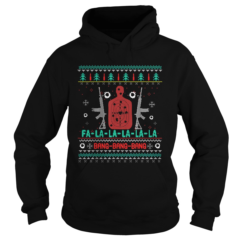 Bang Bang AR15 Gun Point Cool Christmas Gift Ugly Hoodie