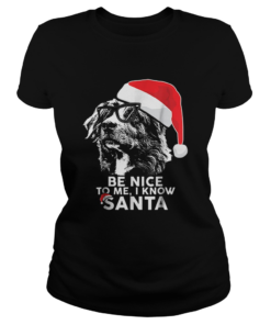 Be Nice Australian Shepherd Christmas Funny Xmas  Classic Ladies