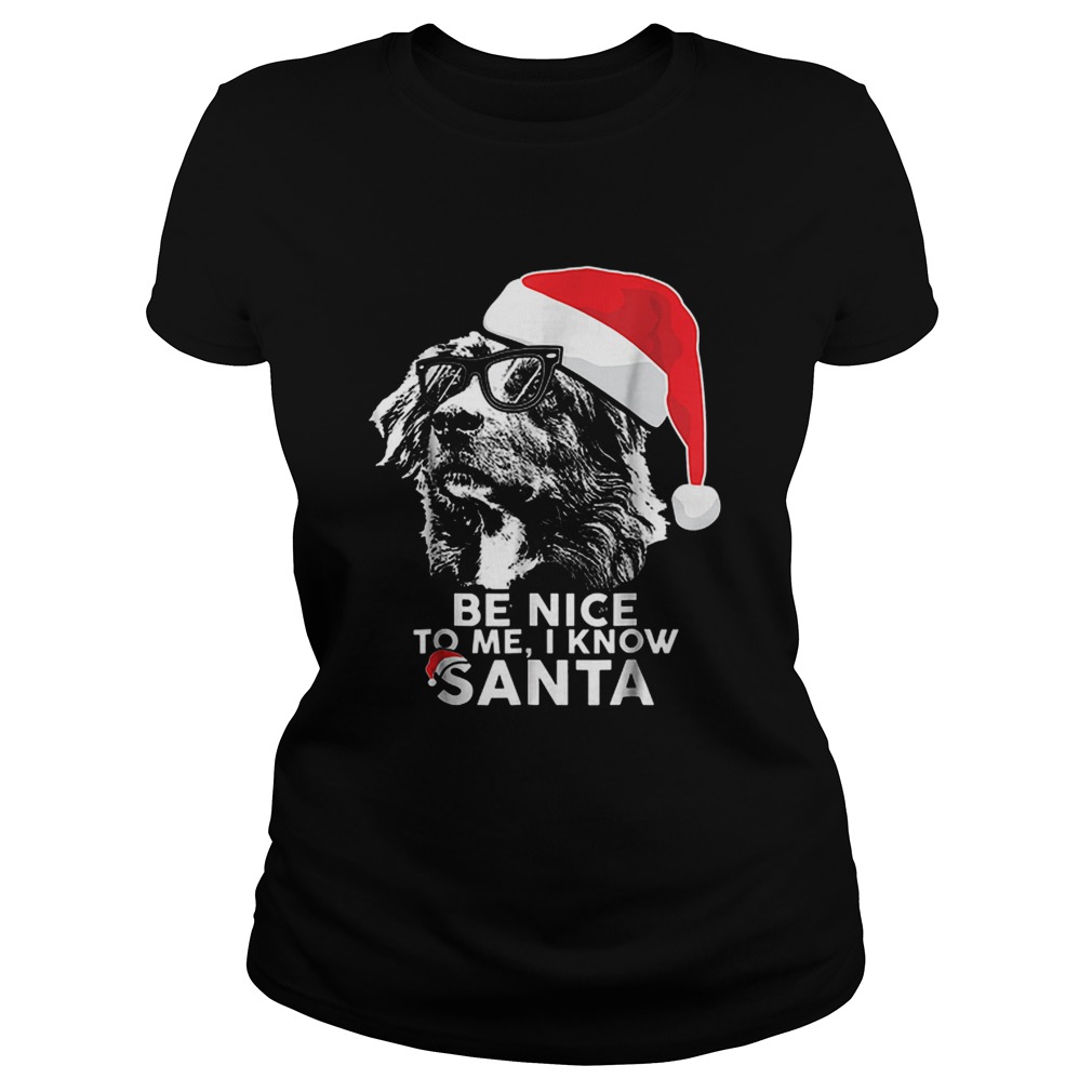 Be Nice Australian Shepherd Christmas Funny Xmas Classic Ladies