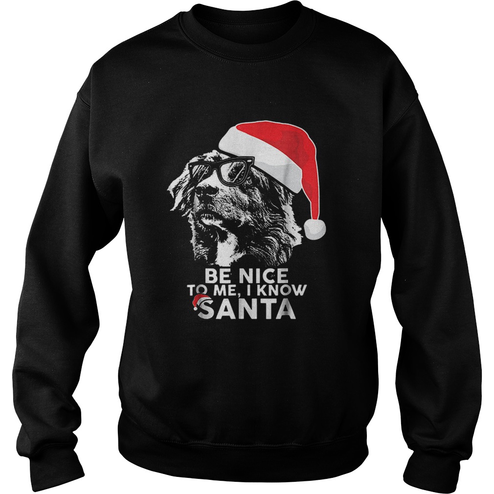 Be Nice Australian Shepherd Christmas Funny Xmas Sweatshirt