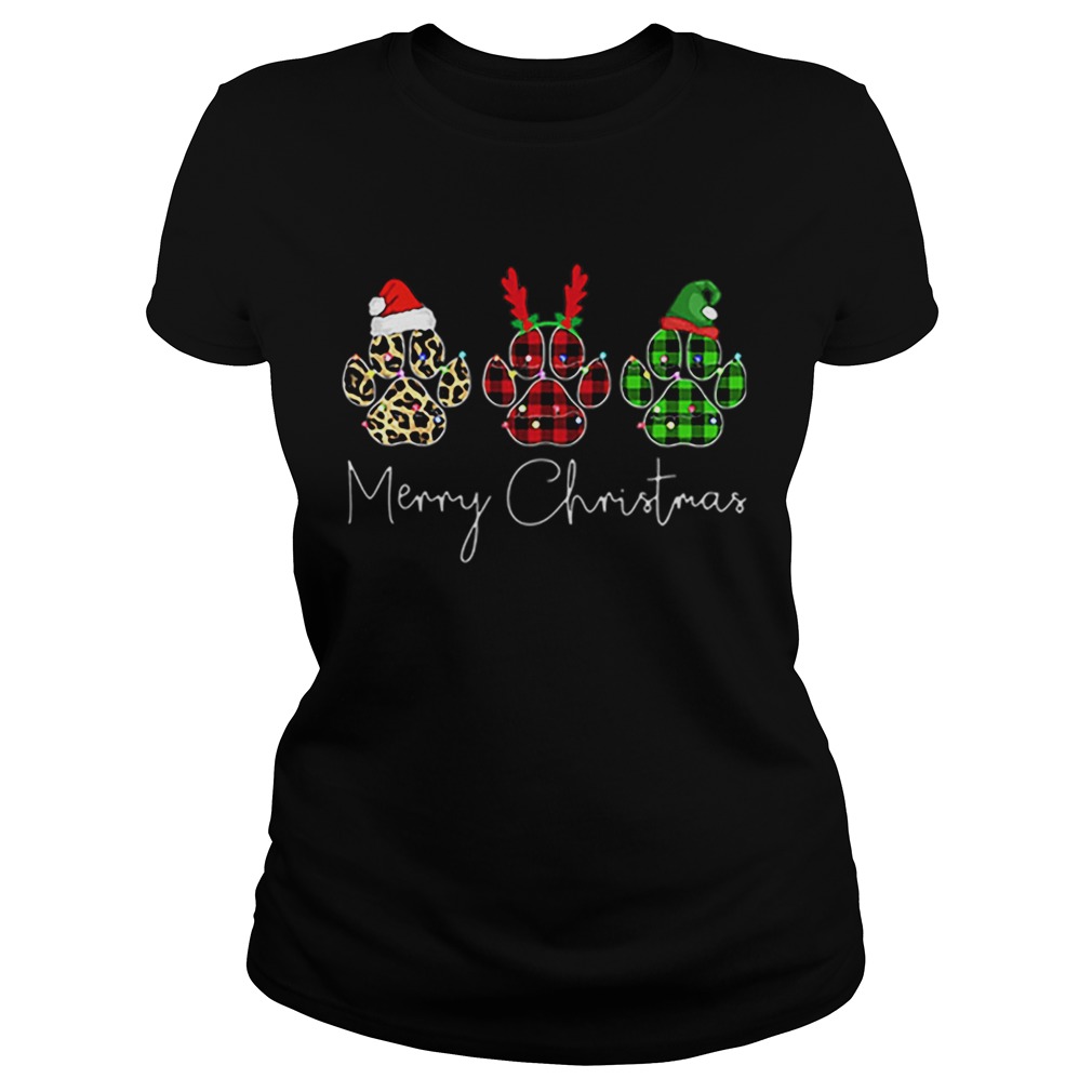 Bear Paw Merry Christmas Leopard Classic Ladies