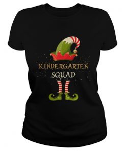 Beautiful Kindergarten Squad Christmas Xmas ELF Teacher School  Classic Ladies