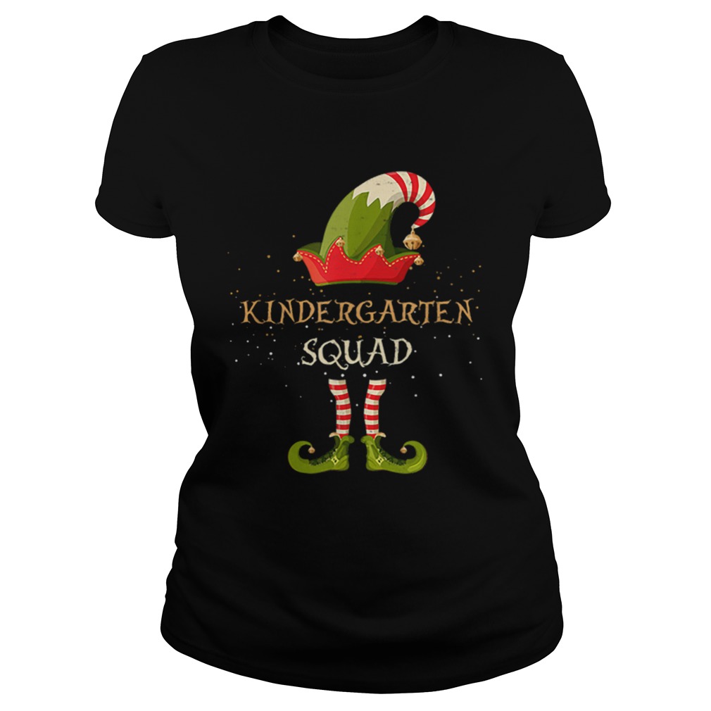 Beautiful Kindergarten Squad Christmas Xmas ELF Teacher School Classic Ladies