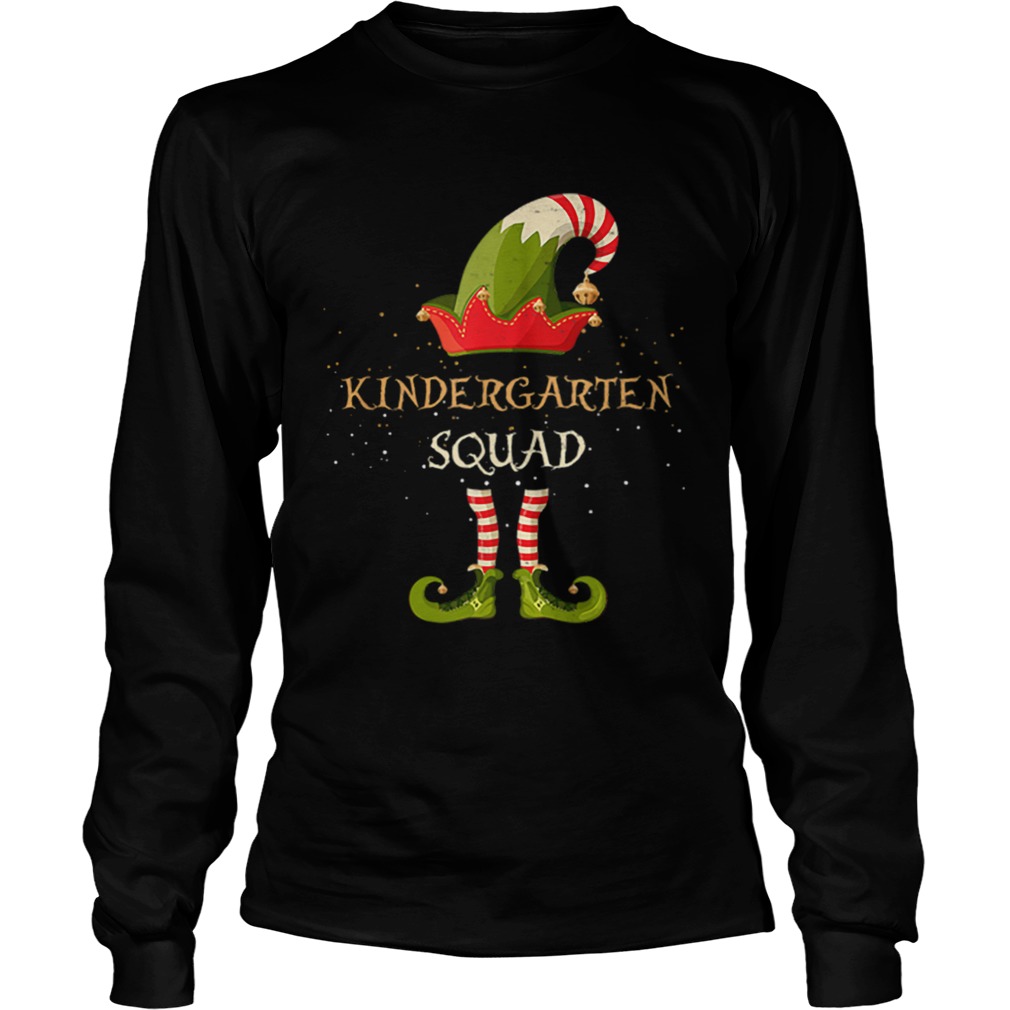 Beautiful Kindergarten Squad Christmas Xmas ELF Teacher School LongSleeve