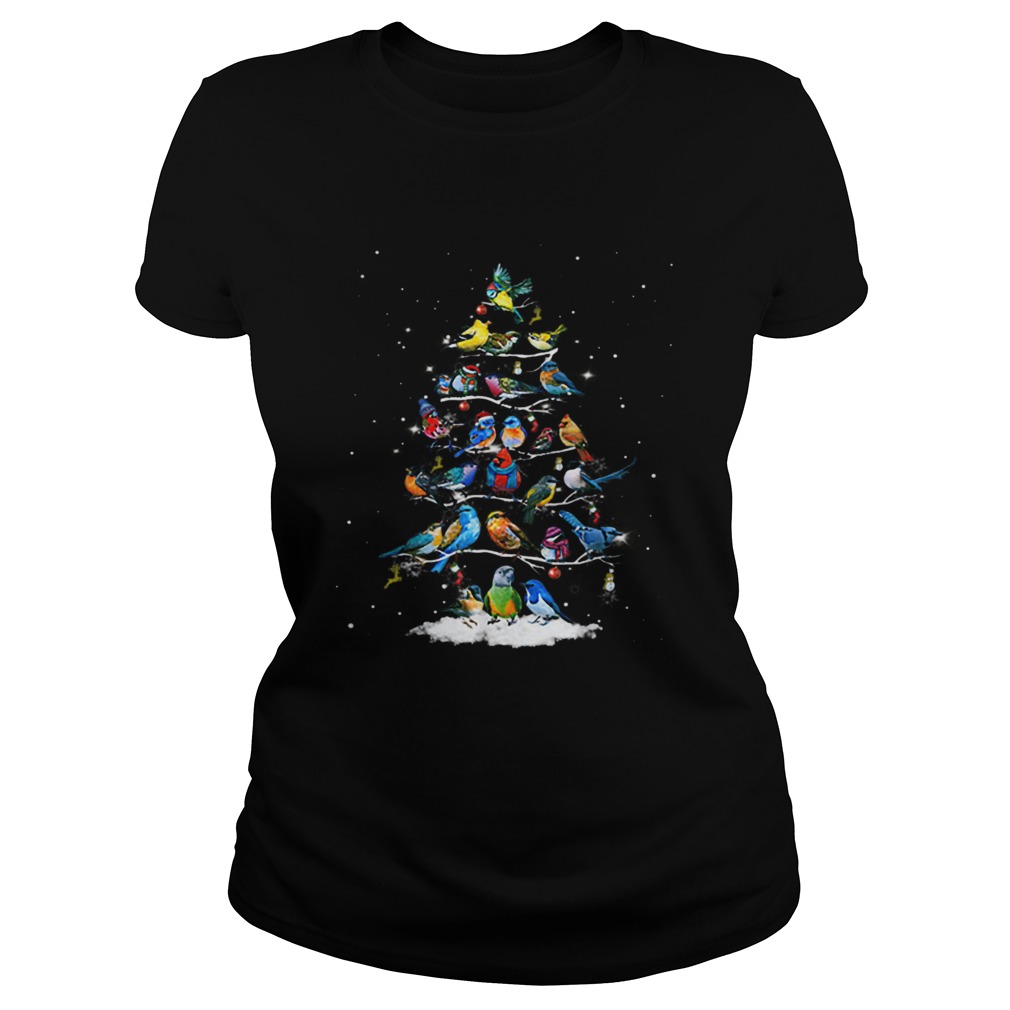 Birds Christmas Tree Classic Ladies