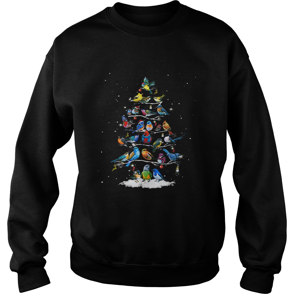 Birds Christmas Tree Sweatshirt