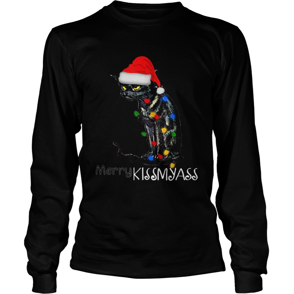 Black Cat Merry Kissmyass LongSleeve