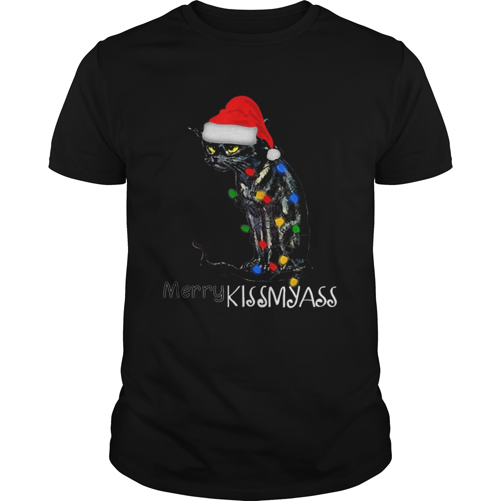 Black Cat Merry Kissmyass shirt