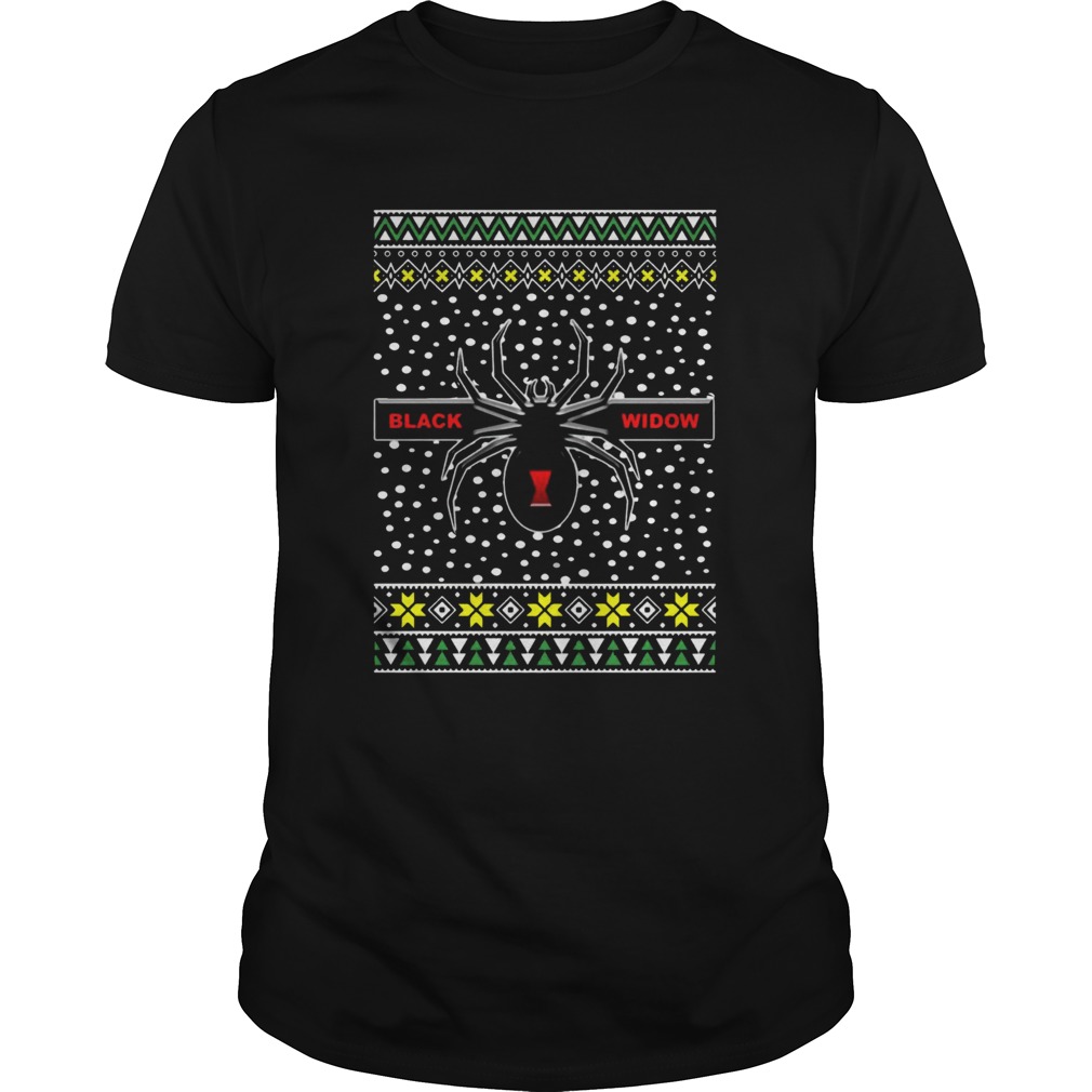 Black Widow Logo Widow Ugly Christmas shirt