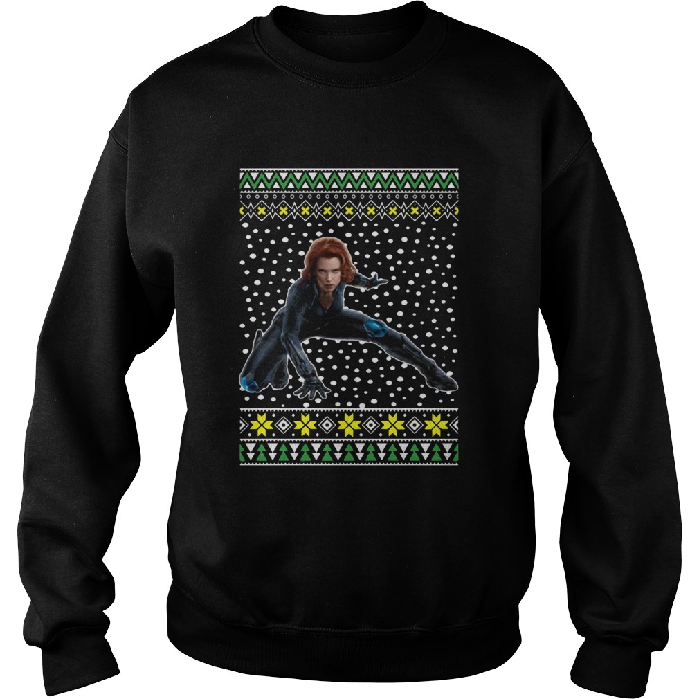 Black Widow Ugly Christmas Sweatshirt